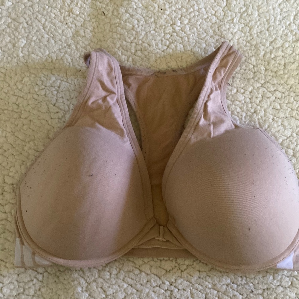 Nude racer back bra